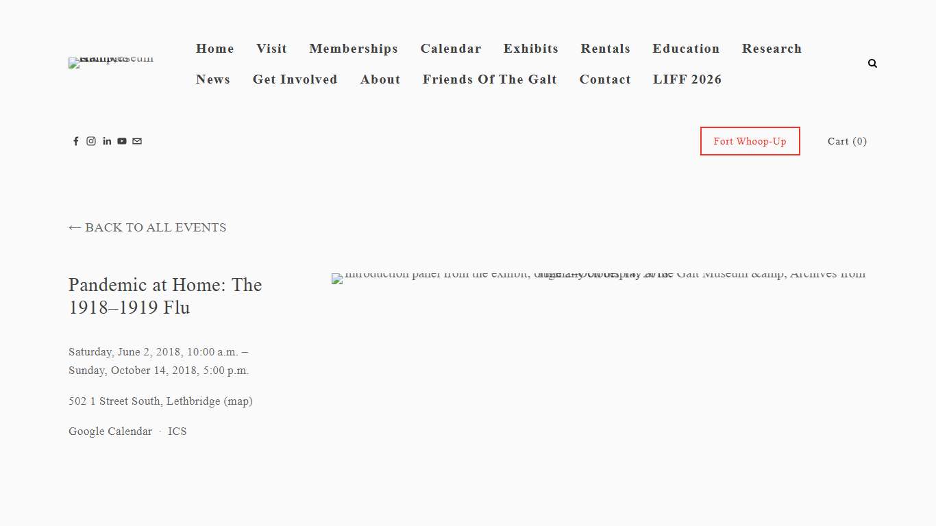 Pandemic at Home: The 1918–1919 Flu — Galt Museum & Archives