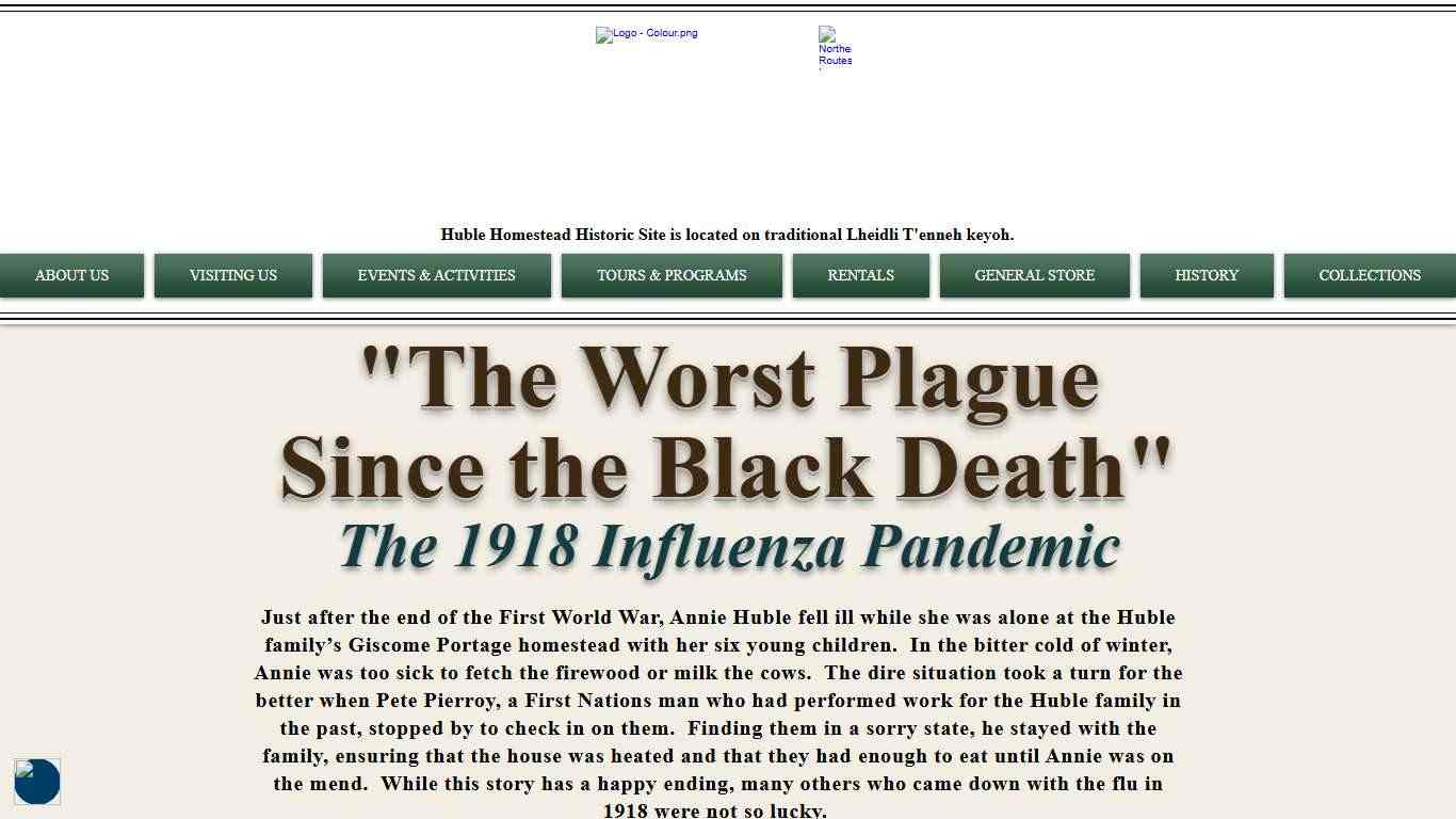 Huble Homestead "The Worst Plague Since the Black Death"